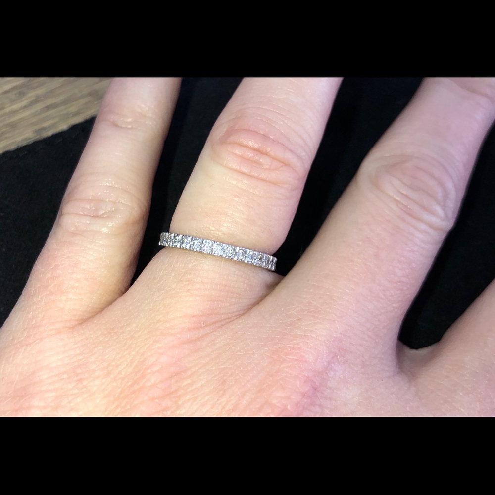 Tiffany & Co. Novo Diamond and Platinum Ring Sz 6